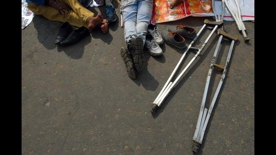 In India, many women in general and those with disabilities in particular have to face poverty, poor health conditions, little or no income, lower education levels and isolation. (Amal KS/HT PHOTO)