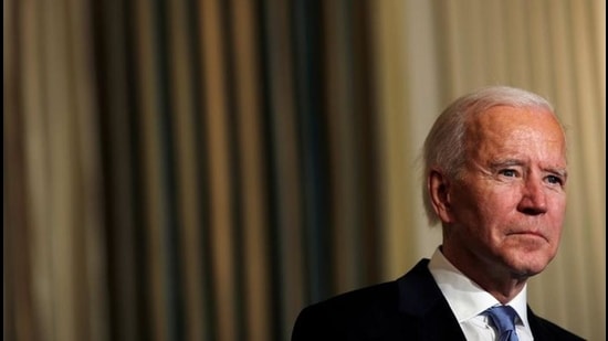 US President Joe Biden swears in presidential appointees in a virtual ceremony in the State Dining Room of the White House in Washington, after his inauguration as the 46th President of the United States, January 20, 2021 (REUTERS) US President Joe Biden swears in presidential appointees in a virtual ceremony in the State Dining Room of the White House in Washington, after his inauguration as the 46th President of the United States, January 20, 2021 (REUTERS)