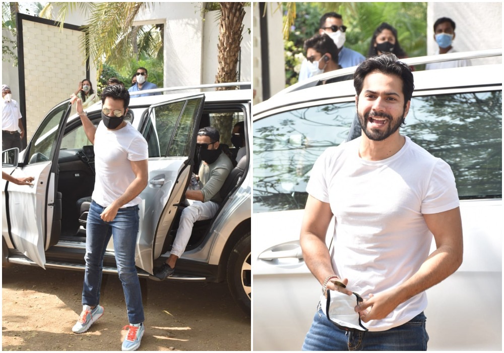 Varun Dhawan interacts with media on his arrival at The Mansion House. Varun Dhawan interacts with media on his arrival at The Mansion House.