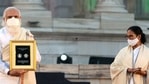 Prime Minister Narendra Modi and West Bengal CM Mamata Banerjee during a Parakram Diwas celebration event on the occasion of Netaji Subash Chandra Bose 125th birth anniversary, at Victoria Memorial in Kolkata on January 23, 2021. (ANI Photo) Prime Minister Narendra Modi and West Bengal CM Mamata Banerjee during a Parakram Diwas celebration event on the occasion of Netaji Subash Chandra Bose 125th birth anniversary, at Victoria Memorial in Kolkata on January 23, 2021. (ANI Photo)