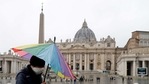 A man walks past an almost empty St. Peter's Square at the Vatican, Sunday, Jan. 24, 2021. Ailing Pope Francis, making limited public appearances due to persistent pain, drew attention to the plight of homeless people in winter, including a Nigerian man who froze to death not far from the Vatican. (AP) A man walks past an almost empty St. Peter's Square at the Vatican, Sunday, Jan. 24, 2021. Ailing Pope Francis, making limited public appearances due to persistent pain, drew attention to the plight of homeless people in winter, including a Nigerian man who froze to death not far from the Vatican. (AP)