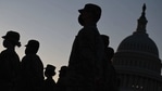 Hundreds of National Guard members are camped out at the Capitol to protect lawmakers, some still reeling from the violence and preparing for Biden's inauguration next week.(AFP) Hundreds of National Guard members are camped out at the Capitol to protect lawmakers, some still reeling from the violence and preparing for Biden's inauguration next week.(AFP)