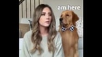 The inage shows Tucker sitting beside his human.(Instagram/@TuckerBudzyn) The inage shows Tucker sitting beside his human.(Instagram/@TuckerBudzyn)