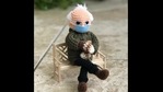 The image shows the crochet Bernie Sanders doll. (Instagram/@Tobeytimecrochet) The image shows the crochet Bernie Sanders doll. (Instagram/@Tobeytimecrochet)