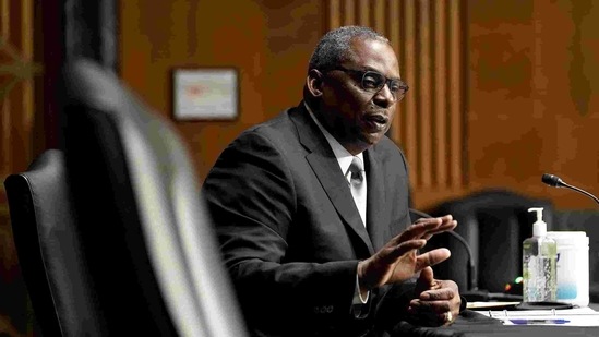 Retired Army Gen. Lloyd Austin answers questions during his confirmation before the Senate Armed Services Committee on January 19, 2021. (REUTERS)