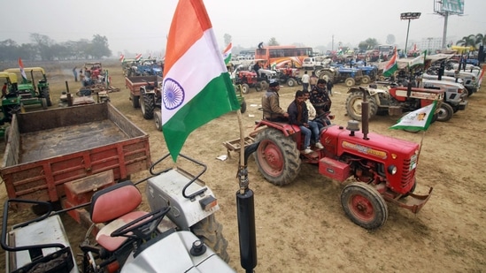 All eyes are on the tractor march of the farmers on January 26 as it has already been subject to many controversies.(ANI) All eyes are on the tractor march of the farmers on January 26 as it has already been subject to many controversies.(ANI)