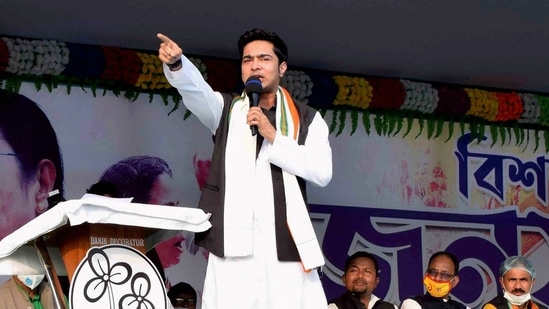 The Diamond Harbour MP, who is also West Bengal chief minister Mamata Banerjee’s nephew, said he will quit politics if the Centre brings such a law.(PTI) The Diamond Harbour MP, who is also West Bengal chief minister Mamata Banerjee’s nephew, said he will quit politics if the Centre brings such a law.(PTI)