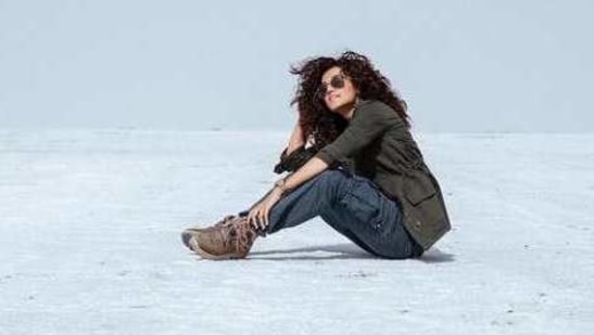 Taapsee Pannu has been shooting for Rashmi Rocket in Bhuj.