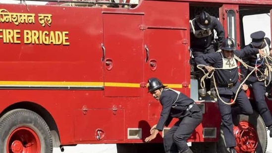 The flames were doused, Atul Garg, Director, DFS said. (HT File Photo) The flames were doused, Atul Garg, Director, DFS said. (HT File Photo)