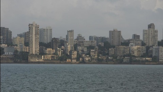 Mumbai skyline.