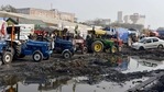 Farmers and tractors are set for the tractor rally ahead of Republic Day to protest against farm laws, at Singhu Border in New Delhi on Monday. (ANI Photo) Farmers and tractors are set for the tractor rally ahead of Republic Day to protest against farm laws, at Singhu Border in New Delhi on Monday. (ANI Photo)