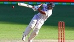 India's Rishabh Pant falls as he hits the ball for four runs during play on the final day of the fourth cricket test between India and Australia at the Gabba.(AP) India's Rishabh Pant falls as he hits the ball for four runs during play on the final day of the fourth cricket test between India and Australia at the Gabba.(AP)