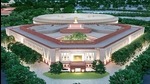 The proposed model of the new Parliament. (PTI) The proposed model of the new Parliament. (PTI)