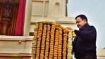 Delhi Chief Minister Arvind Kejriwal unveils an Ashokan Pillar on the eve of the 72nd Republic Day in the premises of the Delhi Legislative Assembly in New Delhi. (Raj K Raj/ Hindustan Times) Delhi Chief Minister Arvind Kejriwal unveils an Ashokan Pillar on the eve of the 72nd Republic Day in the premises of the Delhi Legislative Assembly in New Delhi. (Raj K Raj/ Hindustan Times)
