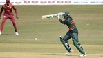 Bangladesh's Shakib Al Hasan (R) plays a shot during the third and final one day international (ODI) cricket match between Bangladesh and West Indies at the Zohur Ahmed Chowdhury Stadium in Chittagong on January 25, 2021. (Photo by Munir Uz zaman / AFP)(AFP) Bangladesh's Shakib Al Hasan (R) plays a shot during the third and final one day international (ODI) cricket match between Bangladesh and West Indies at the Zohur Ahmed Chowdhury Stadium in Chittagong on January 25, 2021. (Photo by Munir Uz zaman / AFP)(AFP)
