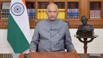 President Ram Nath Kovind during his address to the nation on the eve of Republic Day 2021, in New Delhi. (PTI) President Ram Nath Kovind during his address to the nation on the eve of Republic Day 2021, in New Delhi. (PTI)