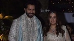 Varun Dhawan and Natasha Dalal stepped out for pictures after their wedding.(Varinder Chawla) Varun Dhawan and Natasha Dalal stepped out for pictures after their wedding.(Varinder Chawla)