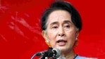 Myanmar’s de facto leader Aung San Suu Kyi alongside health workers will be among the first to receive Covid-19 vaccine this week.(AP) Myanmar’s de facto leader Aung San Suu Kyi alongside health workers will be among the first to receive Covid-19 vaccine this week.(AP)