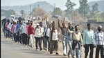 Farmers from Nashik district walk along the Nashik-Mumbai highway to participate in the protest march scheduled to take place on January 25, in Mumbai. (PTI) Farmers from Nashik district walk along the Nashik-Mumbai highway to participate in the protest march scheduled to take place on January 25, in Mumbai. (PTI)