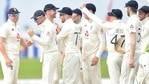 England players celebrate after dismissing Sri Lanka in the second inings of the 2nd Test match at Galle.(Twitter/ICC) England players celebrate after dismissing Sri Lanka in the second inings of the 2nd Test match at Galle.(Twitter/ICC)