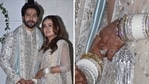 Varun Dhawan and Natasha Dalal pose for the paparazzi outside their wedding venue. (Photo: Varinder Chawla) Varun Dhawan and Natasha Dalal pose for the paparazzi outside their wedding venue. (Photo: Varinder Chawla)