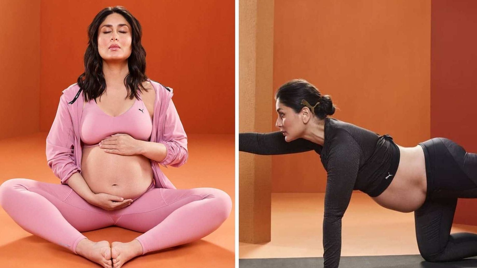 Kareena Kapoor, expecting second child with Saif Ali Khan, cradles baby  bump while doing yoga poses | Hindustan Times