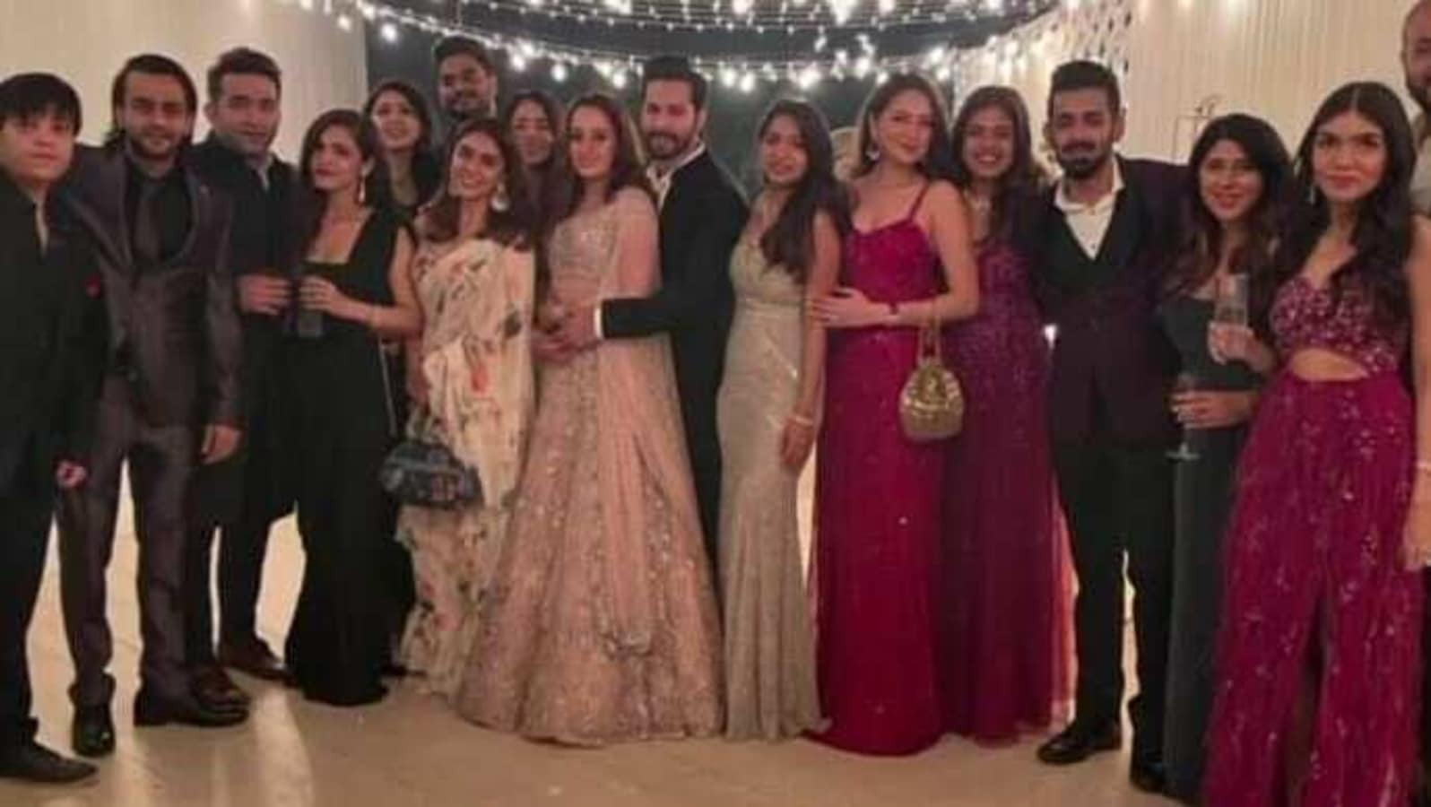 Varun Dhawan and Natasha Dalal glam it up in first pics from sangeet ...