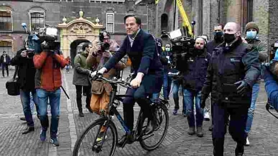 "This has nothing to do with protest, this is criminal violence and we will treat it as such," Rutte told reporters outside his office in The Hague.(REUTERS)
