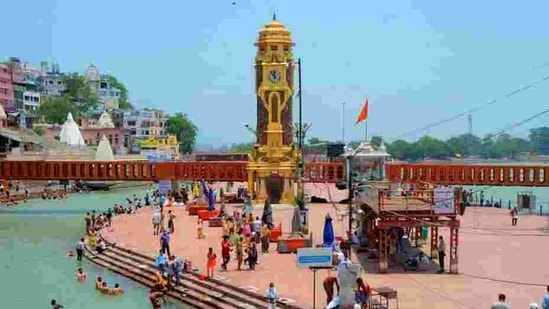 Mahakumbh prep is also ushering in development, infrastructural projects to Haridwar.(HT Photo) Mahakumbh prep is also ushering in development, infrastructural projects to Haridwar.(HT Photo)