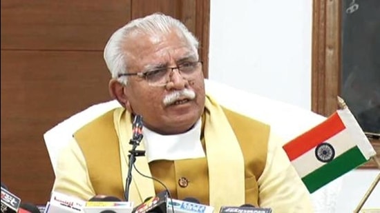 Haryana chief minister Manohar Lal Khattar. (File photo)