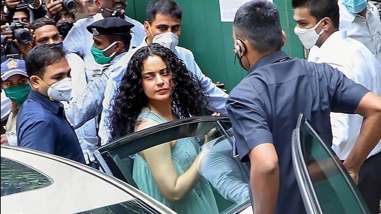 Actor Kangana Ranaut is seeking quashing of the first information report (FIR) against her by Bandra police on charges of sedition. (PTI)
