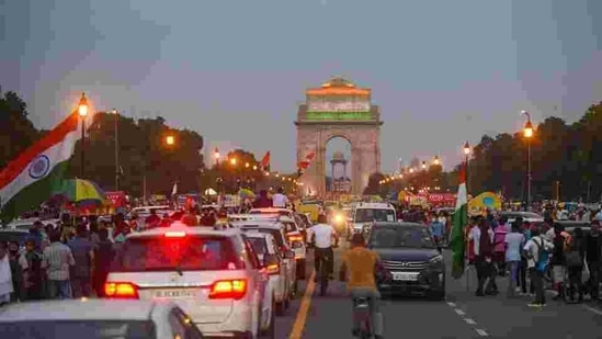 Delhi Police issues traffic advisory for R-Day, restricts traffic on these roads(File Photo) Delhi Police issues traffic advisory for R-Day, restricts traffic on these roads(File Photo)