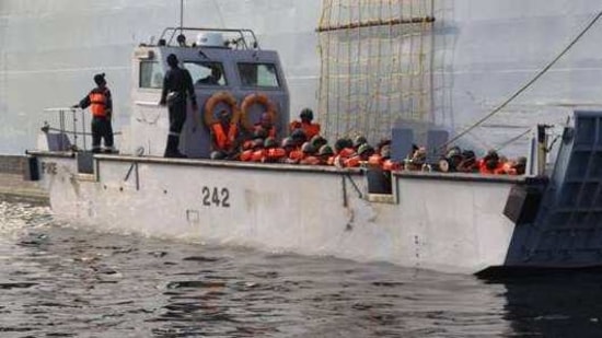 Indian armed forces conducting Kavach drill. (PIB Photo ) Indian armed forces conducting Kavach drill. (PIB Photo )
