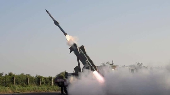 Akash-NG is a new generation Surface-to-Air Missile meant for use by IAF.(PTI) Akash-NG is a new generation Surface-to-Air Missile meant for use by IAF.(PTI)