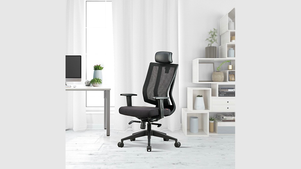 Featherlite Liberate HB Mesh Fabric Office Adjustable Arm Chair Featherlite Liberate HB Mesh Fabric Office Adjustable Arm Chair