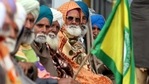 Farmers on a sit-in protest against new farm laws, at Lehra Bega toll plaza in Bathinda, Punjab. (Sanjeev Kumar/Hindustan Times) Farmers on a sit-in protest against new farm laws, at Lehra Bega toll plaza in Bathinda, Punjab. (Sanjeev Kumar/Hindustan Times)