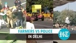 Protesting farmers clashed with the Delhi police at ITO in the national capital Protesting farmers clashed with the Delhi police at ITO in the national capital