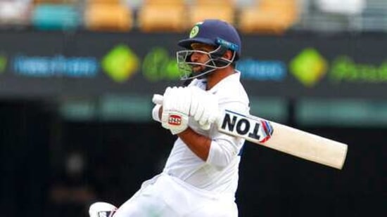 India's Shardul Thakur bats during play on day three of the fourth cricket test between India and Australia at the Gabba, Brisbane, Australia, Sunday, Jan. 17, 2021. (AP Photo/Tertius Pickard)(AP) India's Shardul Thakur bats during play on day three of the fourth cricket test between India and Australia at the Gabba, Brisbane, Australia, Sunday, Jan. 17, 2021. (AP Photo/Tertius Pickard)(AP)
