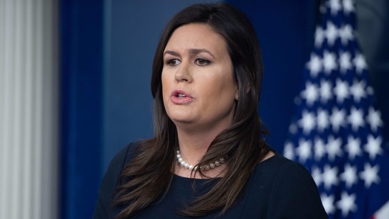 Trump, who publicly encouraged Sanders to run, wasted no time putting his seal of approval on her bid.(AFP) Trump, who publicly encouraged Sanders to run, wasted no time putting his seal of approval on her bid.(AFP)