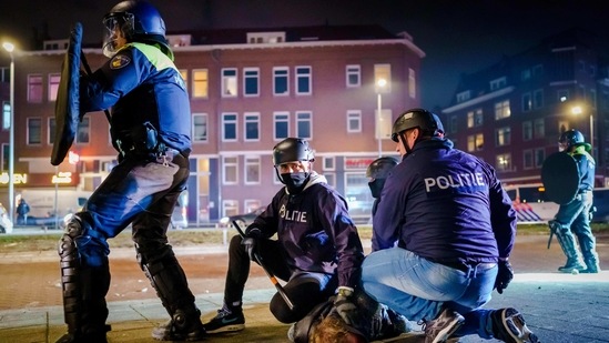 Since the start of the curfew on Saturday, there has been widespread unrest in what a local police union has dubbed the worst riots in four decades.(AFP) Since the start of the curfew on Saturday, there has been widespread unrest in what a local police union has dubbed the worst riots in four decades.(AFP)