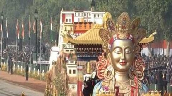 The Ladakh tableau at the R-Day parade (ANI) The Ladakh tableau at the R-Day parade (ANI)