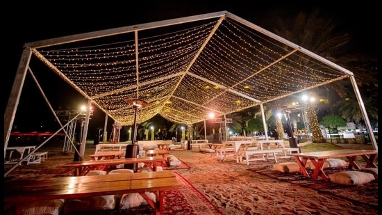 When you go outdoors, you can play with lights. For instance, one can recreate a ceiling of stars with twinkling lights, says Aanchal Bagaria, co-founder, The Wedding Soul When you go outdoors, you can play with lights. For instance, one can recreate a ceiling of stars with twinkling lights, says Aanchal Bagaria, co-founder, The Wedding Soul