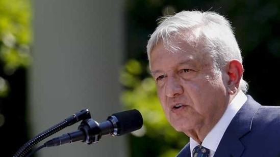 Andres Manuel Lopez Obrador, Mexico's president, speaks to the media (FILE PHOTO). Andres Manuel Lopez Obrador, Mexico's president, speaks to the media (FILE PHOTO).