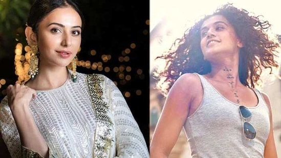 Rakul Preet Singh and Taapsee Pannu have wished their fans on Republic Day. Rakul Preet Singh and Taapsee Pannu have wished their fans on Republic Day.