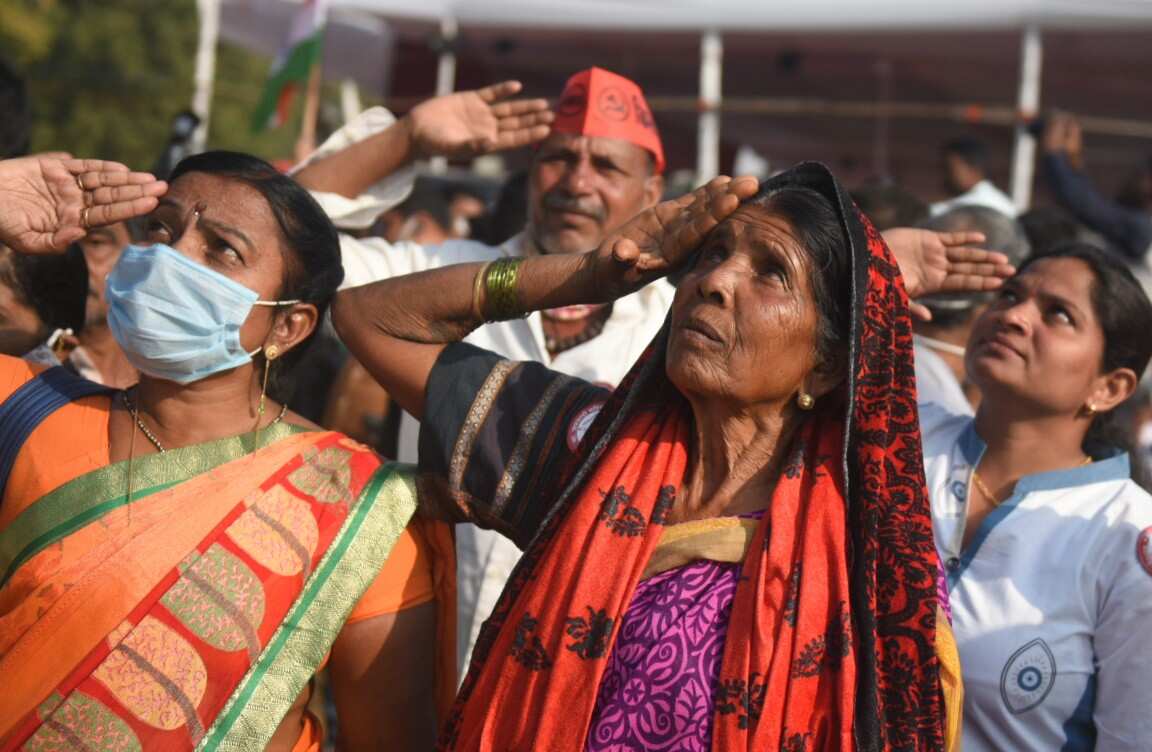 Yamuna Bai Borajkar seen saluting the flag at Azad Maidan on the occasion of the Republic Day in Mumbai. (Photo by Satish Bate) Yamuna Bai Borajkar seen saluting the flag at Azad Maidan on the occasion of the Republic Day in Mumbai. (Photo by Satish Bate)