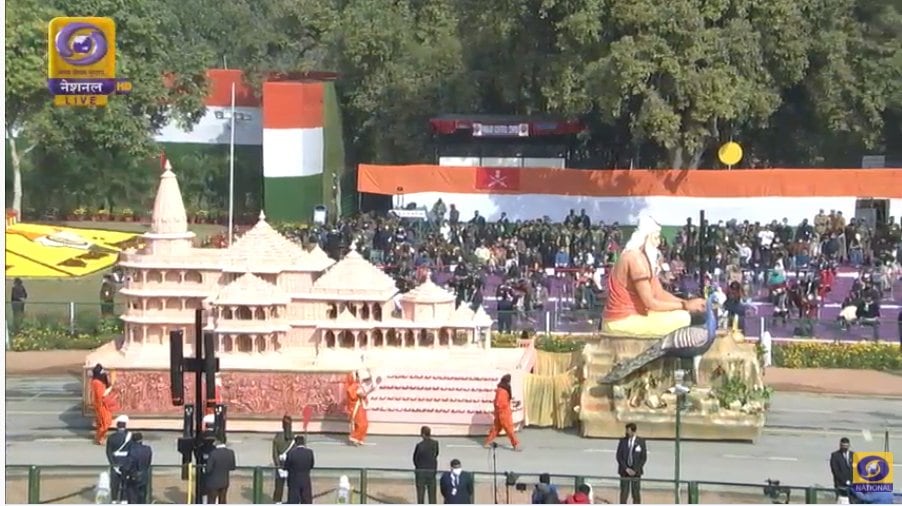 The state of Uttar Pradesh based its Republic Day parade tableau on the ancient city of Ayodhya. The state of Uttar Pradesh based its Republic Day parade tableau on the ancient city of Ayodhya.