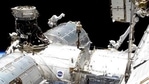 In this image taken from NASA video, NASA astronaut Mike Hopkins works outside the International Space Station’s European lab on Wednesday, Jan. 27, 2021. Hopkins and Victor Glover went spacewalking Wednesday to install a high-speed data link outside the International Space Station’s European lab and connect cables for an experiment platform awaiting activation for almost a year. (NASA via AP)(AP) In this image taken from NASA video, NASA astronaut Mike Hopkins works outside the International Space Station’s European lab on Wednesday, Jan. 27, 2021. Hopkins and Victor Glover went spacewalking Wednesday to install a high-speed data link outside the International Space Station’s European lab and connect cables for an experiment platform awaiting activation for almost a year. (NASA via AP)(AP)
