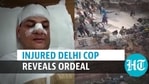 An injured Delhi cop recounted his ordeal at Red Fort (ANI) An injured Delhi cop recounted his ordeal at Red Fort (ANI)