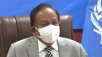 Union health minister Dr Harsh Vardhan at 148th session of WHO Executive Board meeting. (ANI/Twitter) Union health minister Dr Harsh Vardhan at 148th session of WHO Executive Board meeting. (ANI/Twitter)