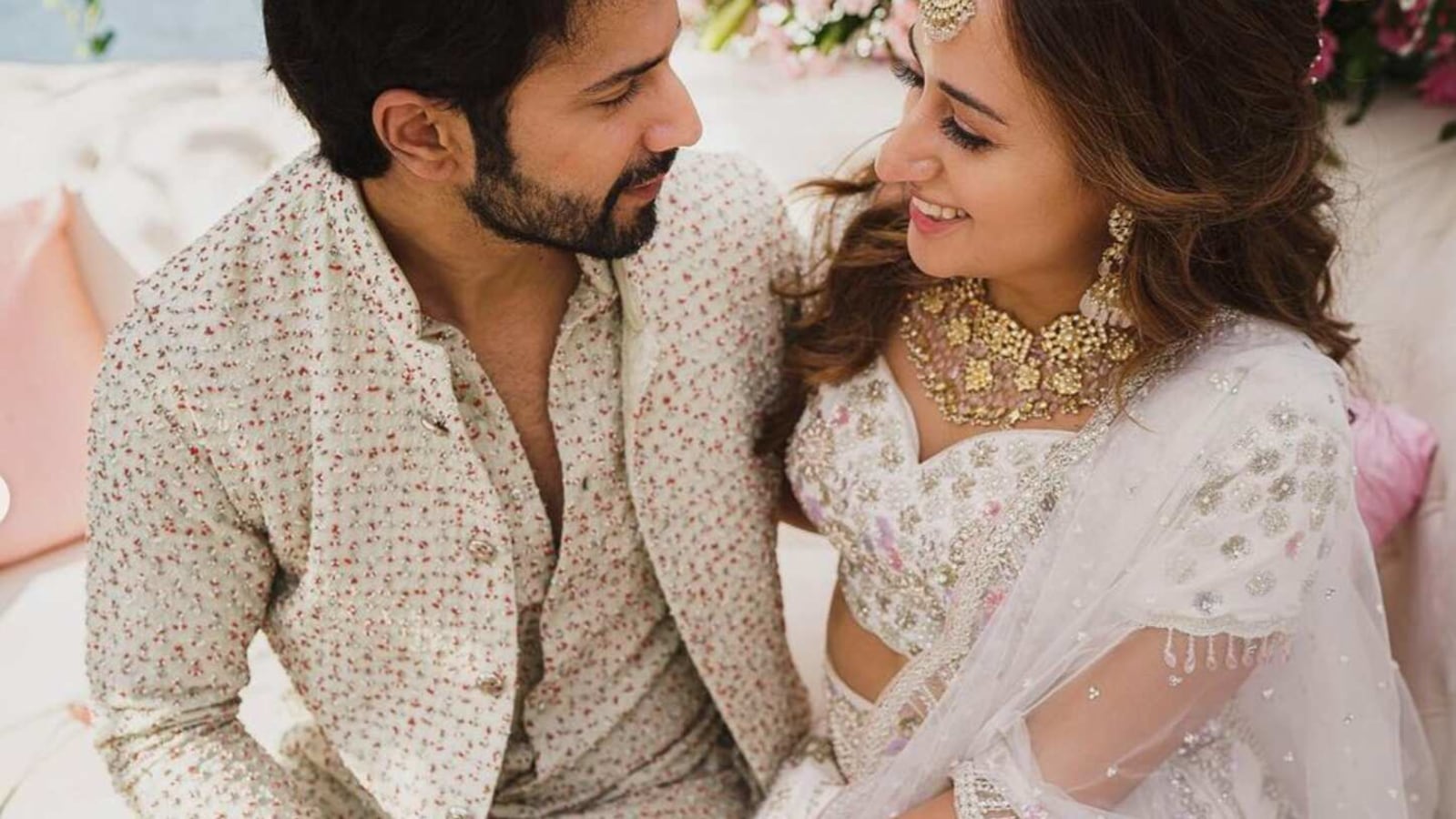 Natasha Dalal makes a strong case for wearing a white lehenga at your  mehandi bash | VOGUE Indua